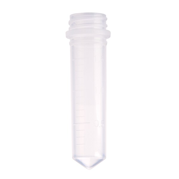 Celltreat TUBE ONLY, 2.0mL Screw Top Micro Tube, Conical Bttm, Grad, Non-sterile, PK1000 230833 - main